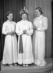 Margareta Jansson F�rghandeln, Lucia 1957 - klicka f�r att f�rstora