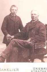 Nils Erik Nilsson f�dd 1876 och Nils Aron Ohlsson f�dd 1833 - klicka f�r att f�rstora