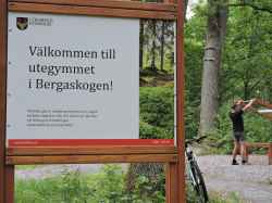 Utegymmet i Bergaskogen �r ett k�rt tillh�ll f�r kvalificerade motion�rer. - klicka f�r att f�rstora