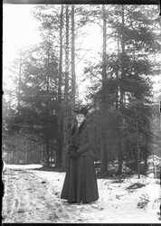 Porträtt, kvinna i skogen - klicka för att förstora Porträtt, kvinna i skogen - klicka för att förstora